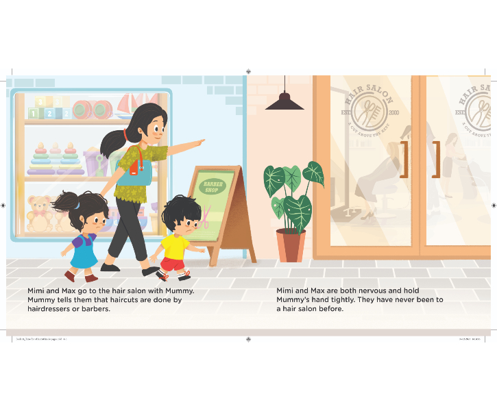 Woodpecker Toddler Series: Time For A Haircut: A Mimi And Max Story (Board Book) image 2