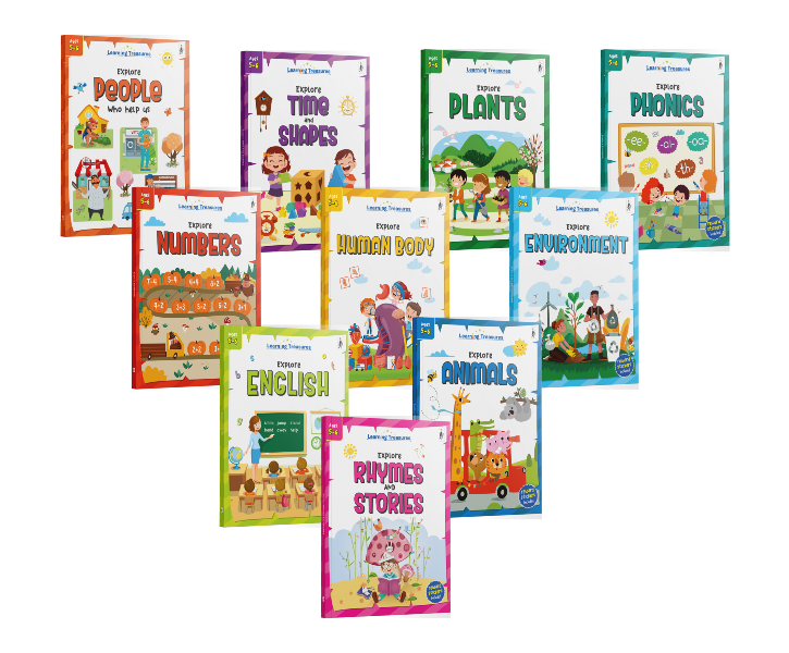 Woodpecker Learning Treasures: Explore-N-Learn: A Pre-School Activity Pack (Level 3, Set Of 10 Titles) image 2