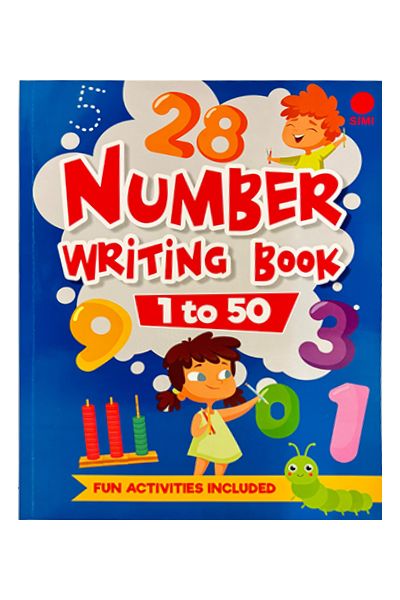 Number Writing Book - 1 to 50 (Fun Activities Included)
