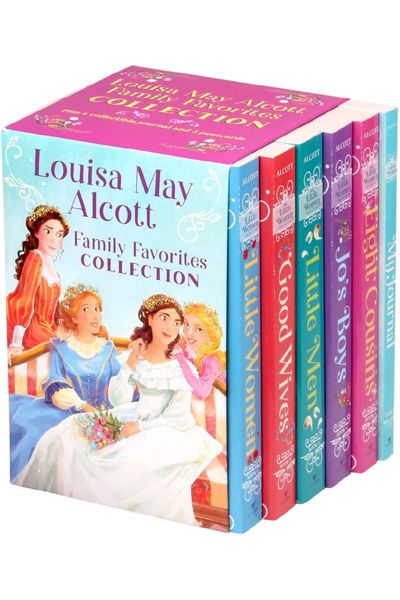 Louisa May Alcott Family Favorites Collection: 5-Book Boxed Set With Postcards & Journal