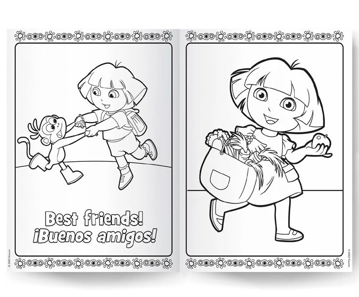 Dora The Explorer Mega Colouring