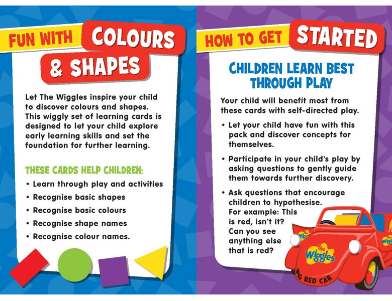The Wiggles - I Can Learn Colours and Shapes Fun! Learning Cards image 2