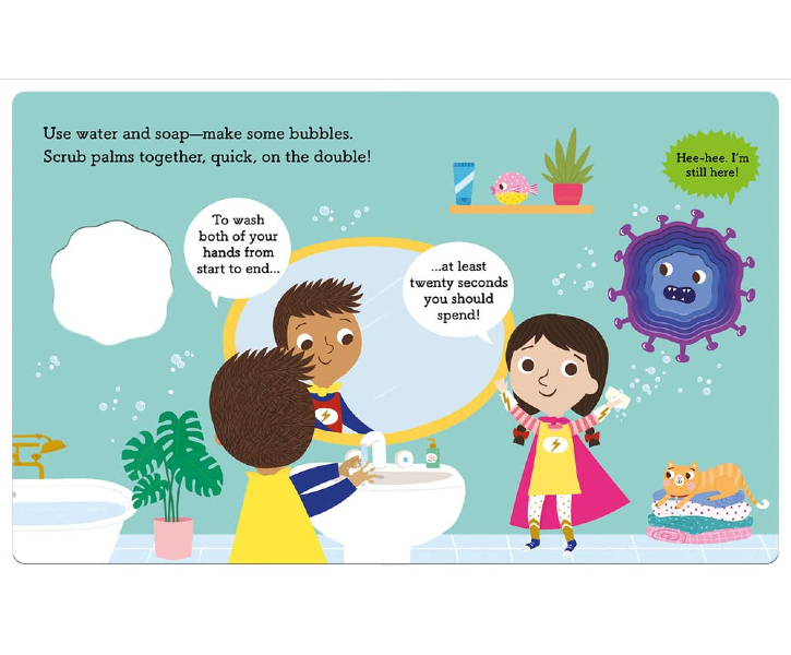 Superheroes Wash Their Hands! (Board Book) image 3