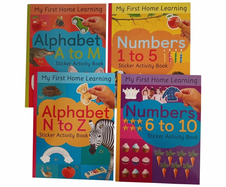 My First Home Learning: Alphabet and Numbers (4 Activity Books) image 2