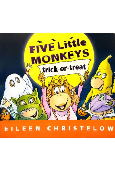 Five Little Monkeys Trick-Or-Treat (Board Book)