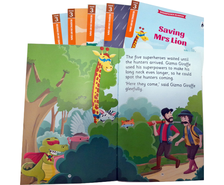 Woodpecker Readers Level 3: The Confident Reader Set Of Superhero Stories image 2