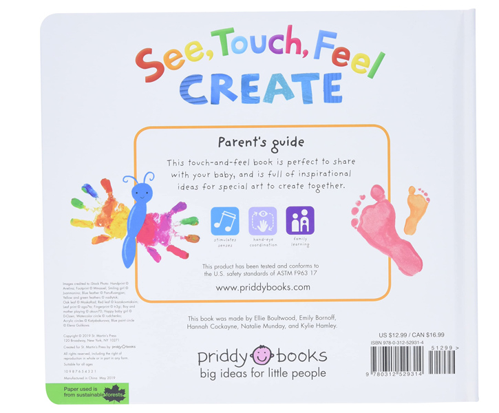 See, Touch, Feel, Create: A First Sensory Book To Share With Your Baby (Board Book) image 2