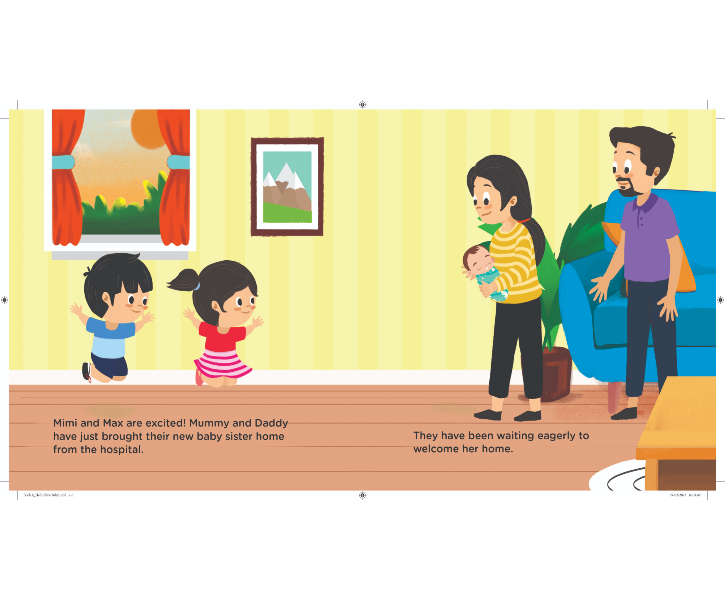 Woodpecker Toddler Series: Hello New Baby: A Mimi And Max Story (Board Book) image 3